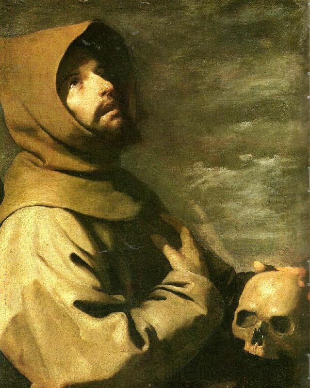 Francisco de Zurbaran st. francis meditating Germany oil painting art